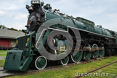 Chesapeake and Ohio Engine 614 Editorial Stock Photo